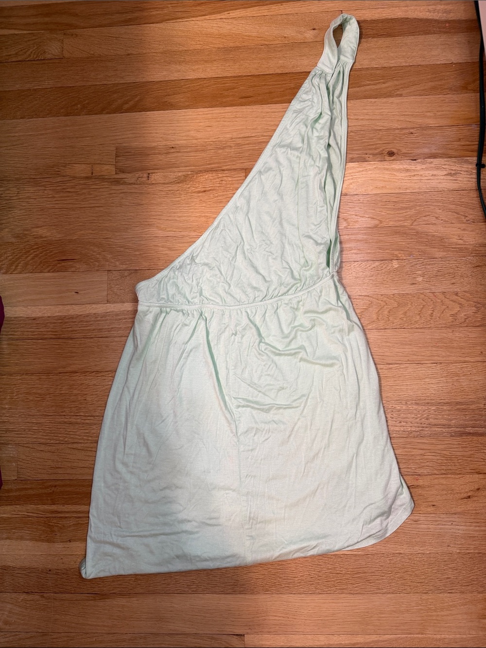 Tobi One-Shoulder Mint Green Dress